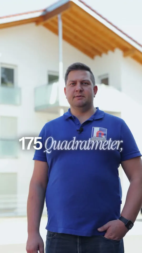 Video-Ad für Haberlander Bau: Du suchst ein Haus ohne Bauzeit? 175 m², 4 Schlafzimmer, sofort bezugsfertig.