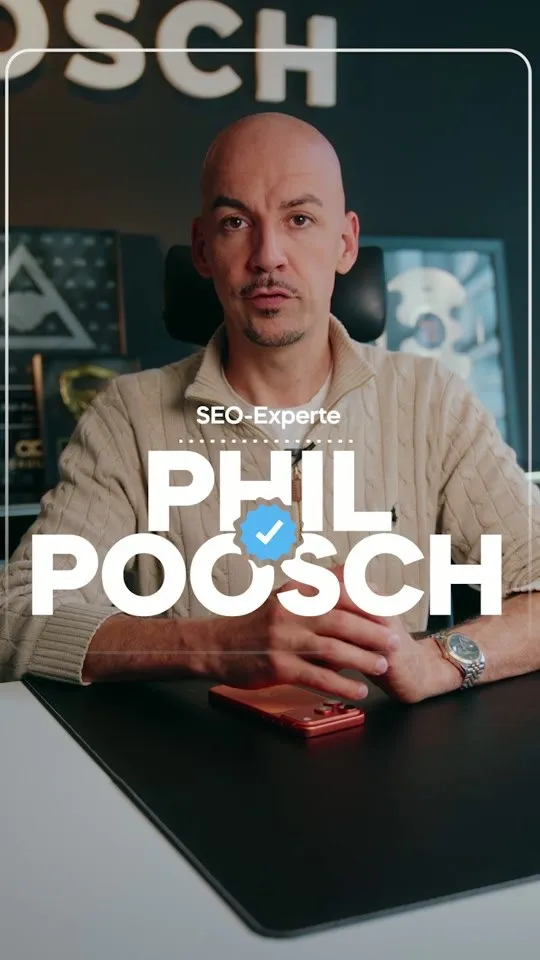 Video-Ad für Poosch Consulting: Drei Fehler, die deine Website in der KI-Suche unsichtbar machen.
